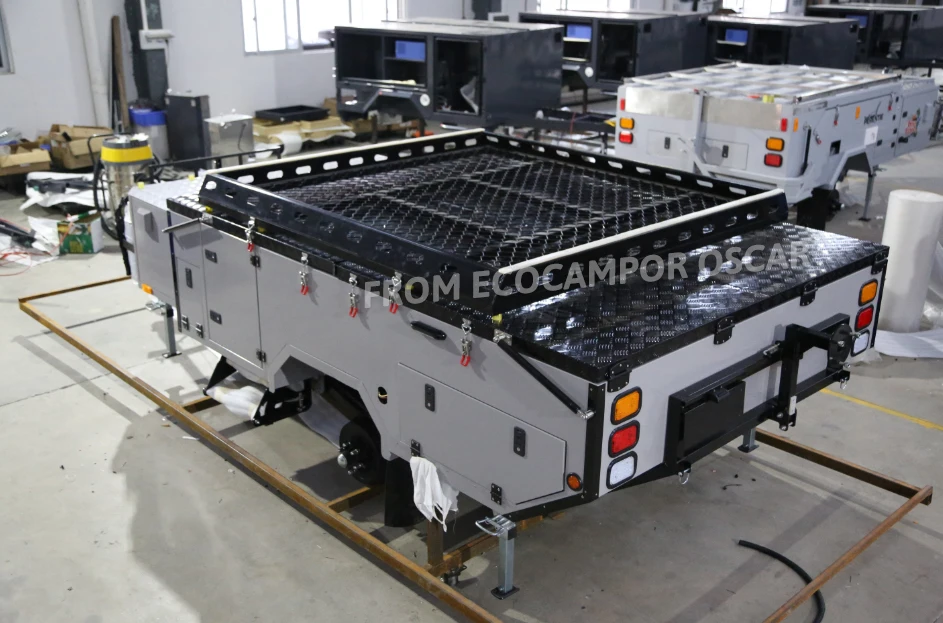 Inflatable Trailers Ecocampor Folding Trailer with Inflatable Tent - Capacity 6