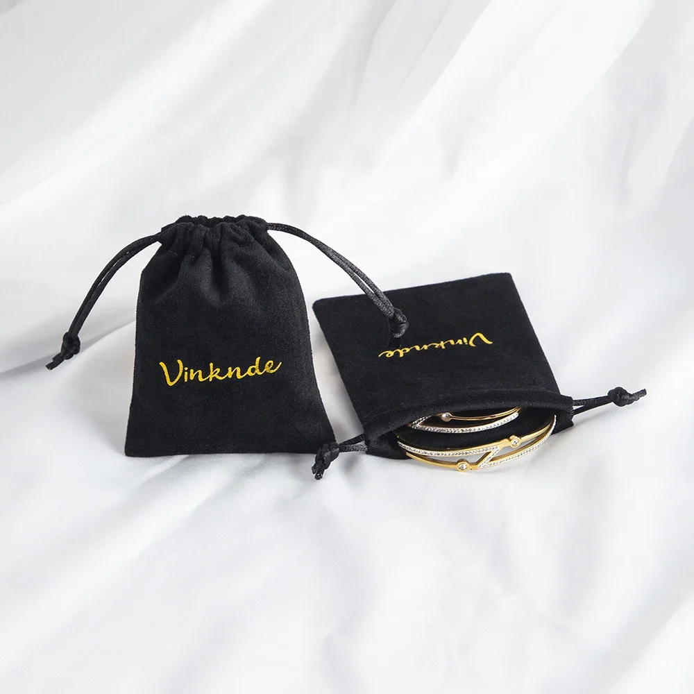 10 Sacchetti Portagioie In Velluto Nero Con Coulisse: Perfetti Per Bomboniere E Regali