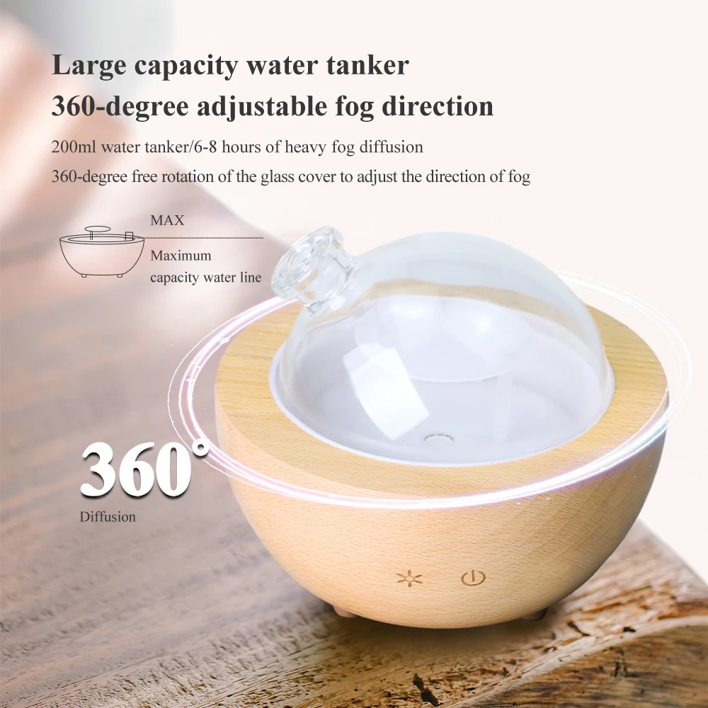 Glass Dome Air Humidifier and essential oil diffuser Product details
