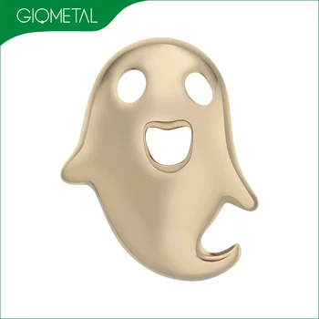 Giometal Popular 14KT Solid Gold Piercing Casper Ghost Top Threadless Ends Luxury Ear Daith Body Jewelry Factory