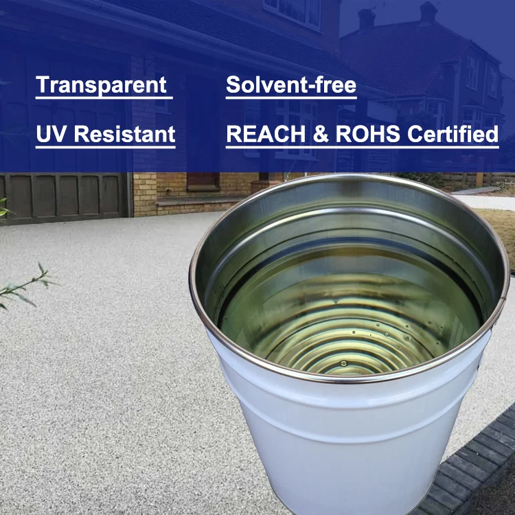 User Friendly Solvent-free Epoxy Resin Bound Aggregate Concrete Floor Coating Gravel Bonding Agent Good Drainage Driveway