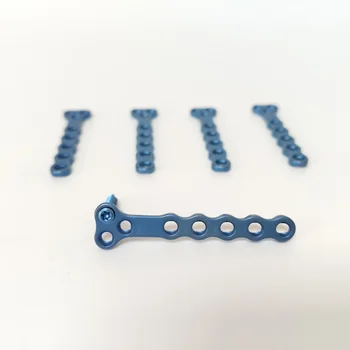Advanced Titanium T Type Veterinary Orthopedic Plates 1.6/2.4/3.2/4.0mm Trauma Reconstruction Veterinary Surgical Instruments