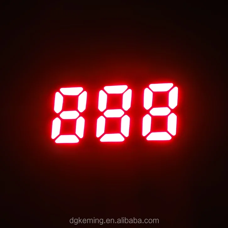 ミニ0.25インチ7セグメントLEDディスプレイ3桁888イエローセブン