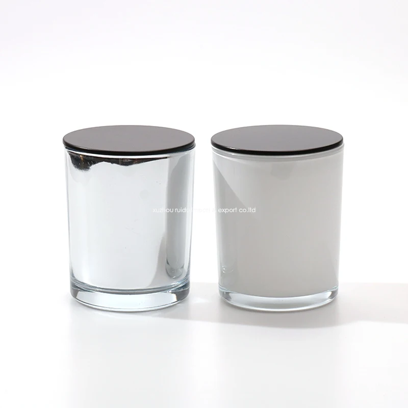 Custom Logo Luxury 8OZ 10OZ Container Silver Plating White Thick Empty ...