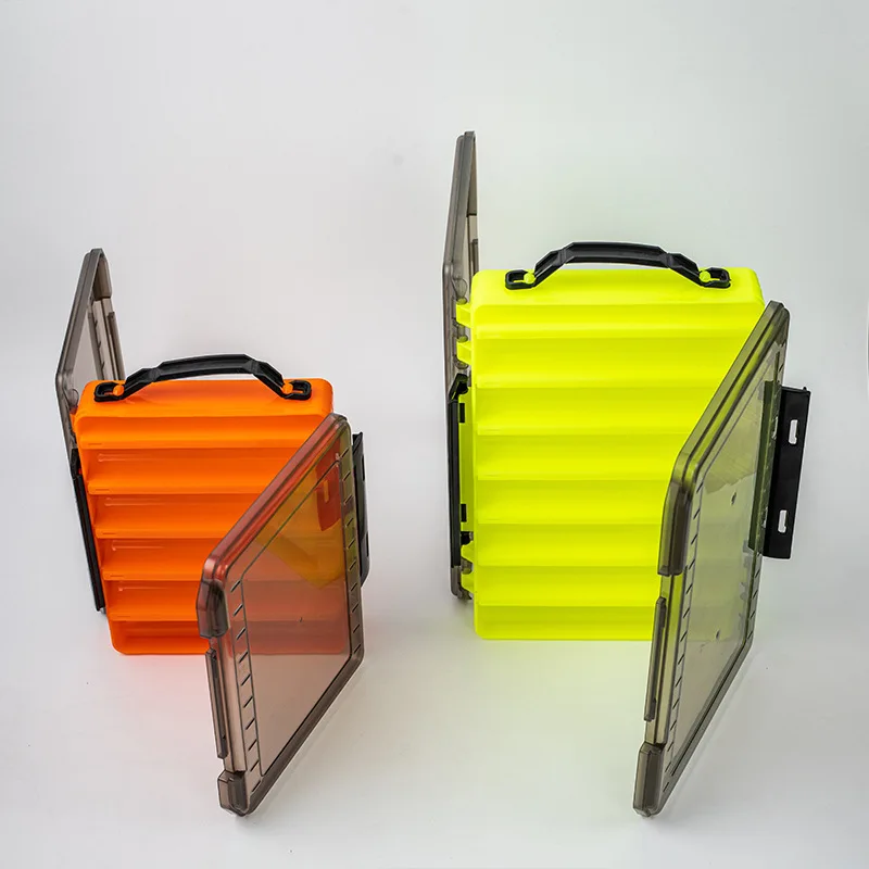 10 or 14 Compartments Double Sided Fishing Tackle Box Fish Lure Box (B02) 10 or 14 Compartments Double Sided Fishing Tackle Box Fish Lure Box (B02)
