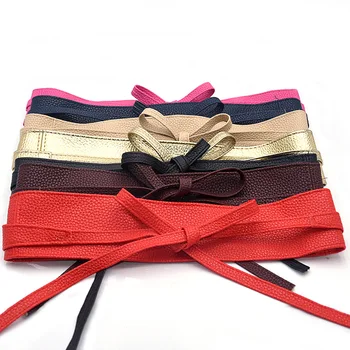 Wholesale High Quality Leather Corset Belt Wide Belt Woman High Waist Ladies Belts For Dress