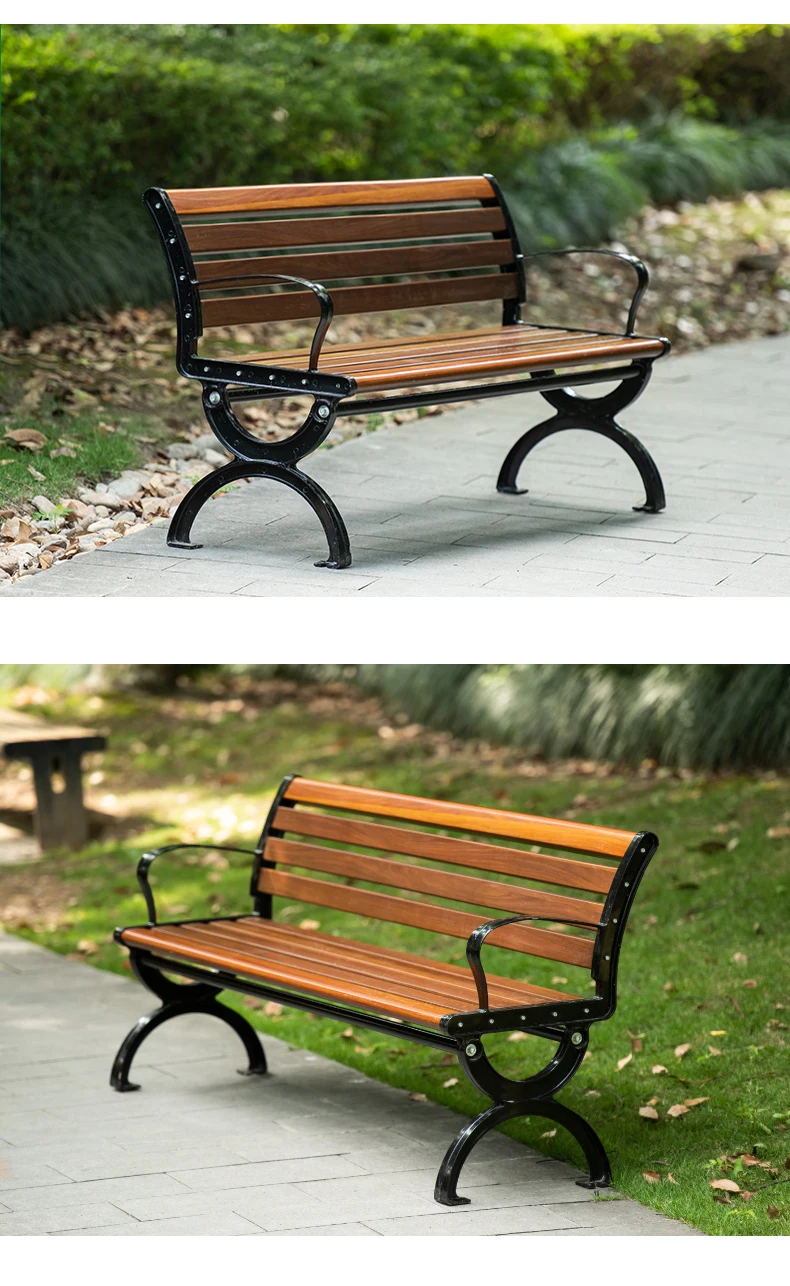 product not easily faded cast aluminum chair legs kirsite outdoor garden benches with backrest-64