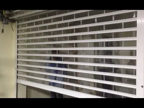 Commercial Clear Polycarbonate Slat Roller Shutter Door