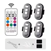 4 Pcs Strobe Light+Wireless Remote