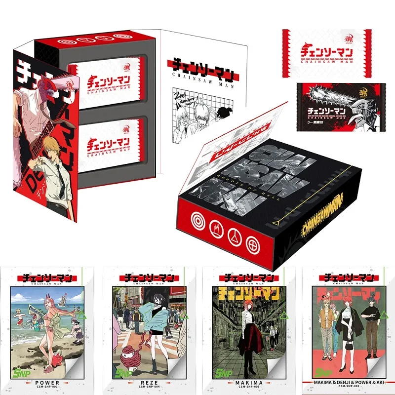 Wholesale Chainsaw Man Collectible Tcg Cards Booster Box Rare Anime