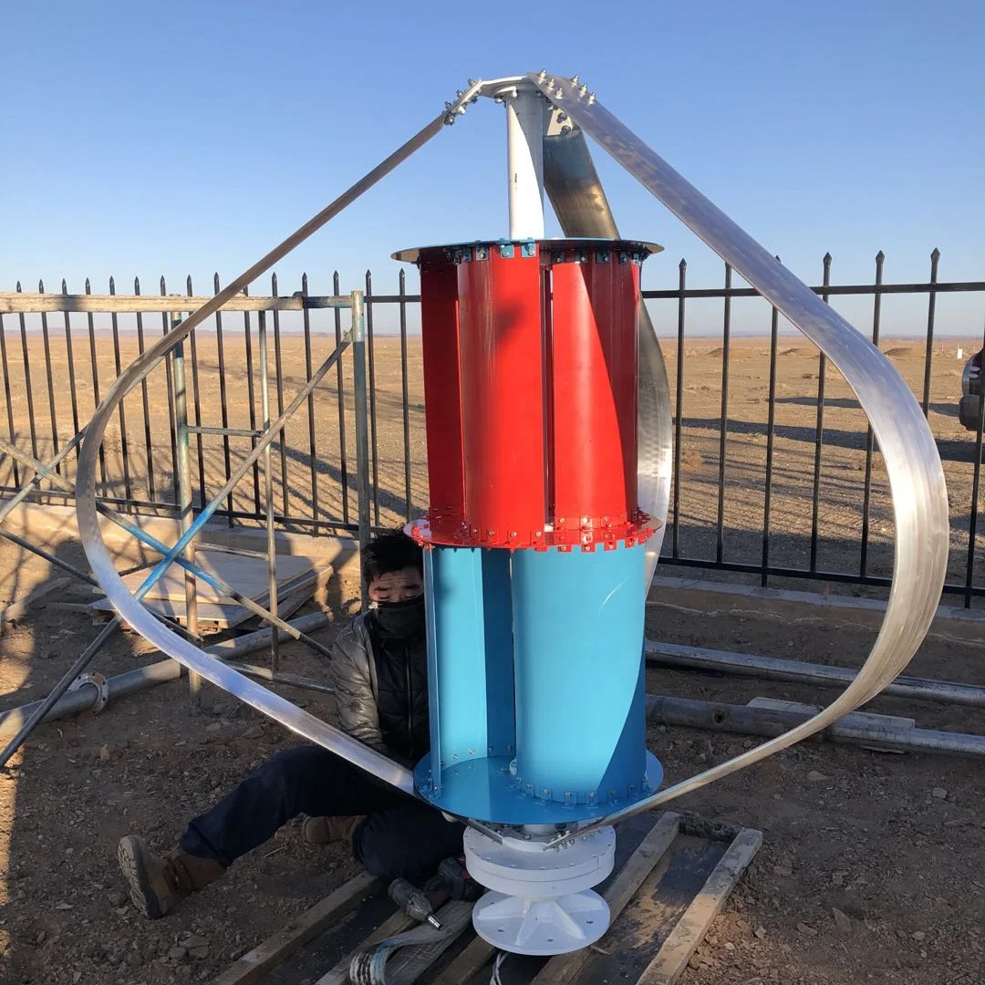 Noiseless Generator Q Type Vertical Wind Turbine 120V 440V 5KW 10KW Wind Turbine Generator