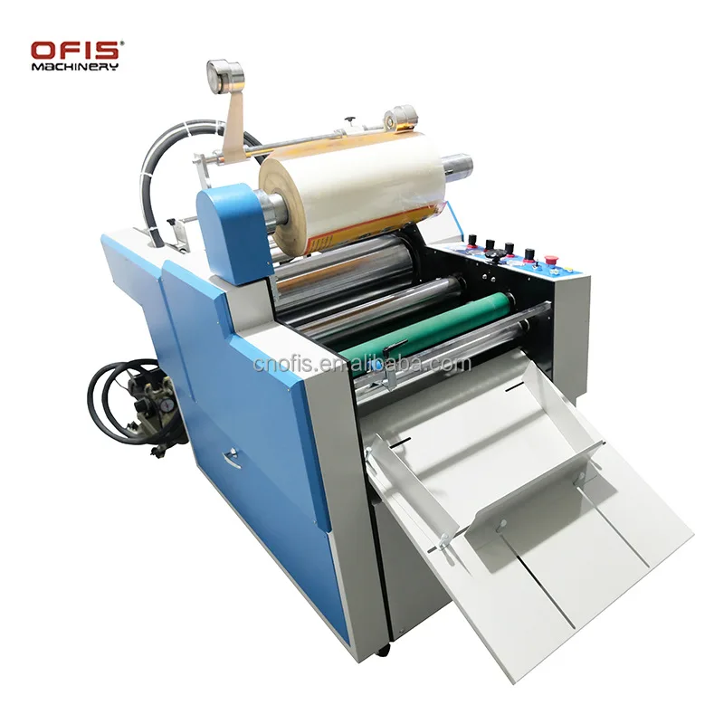 540F Fast Speed Fully Automatic Oil Heating Paper Laminating Machine Auto Feeding Auto Cutting 0-25m/min
