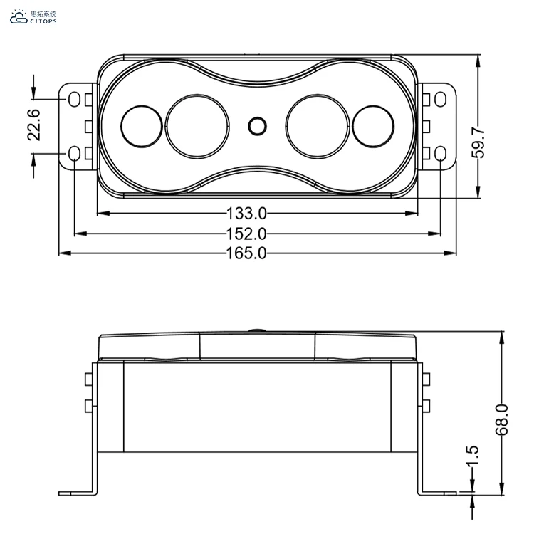 High Accuracy People Counting Sensor Camera Automatic Passenger Counter Connect with Mdvr for Vehicles