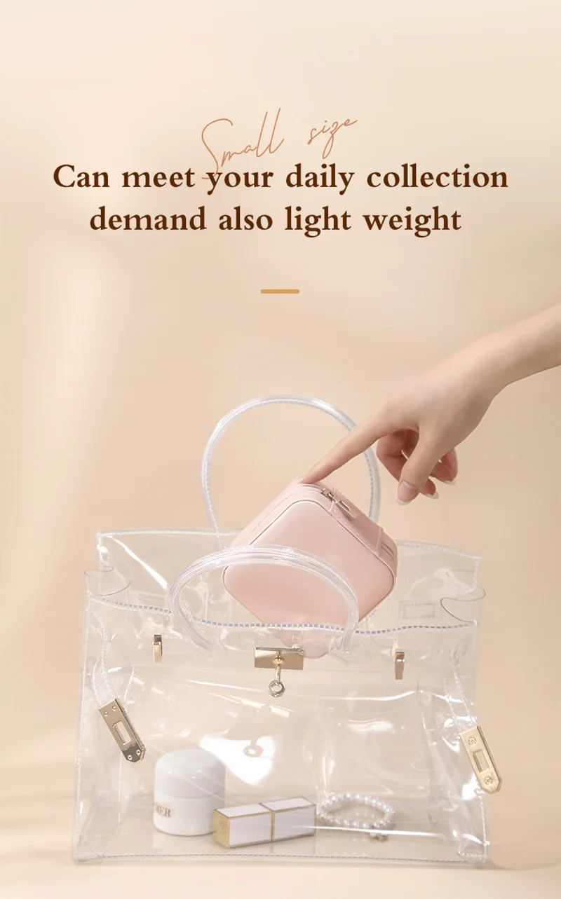 Wholesale Luxury Handmade Square Small Travel Jewelry Box Organizer