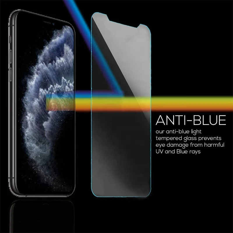 Premium Wholesale  Mobile Phone Protector Anti Blue Light Filter New Glass Screen Film for iPhone 13