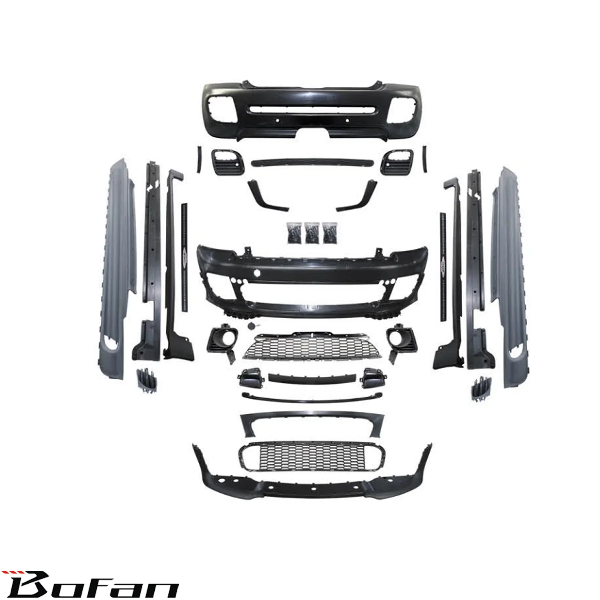 High Quality Jcw Style Car Front Rear Bumper Lip Rear Diffuser Side ...