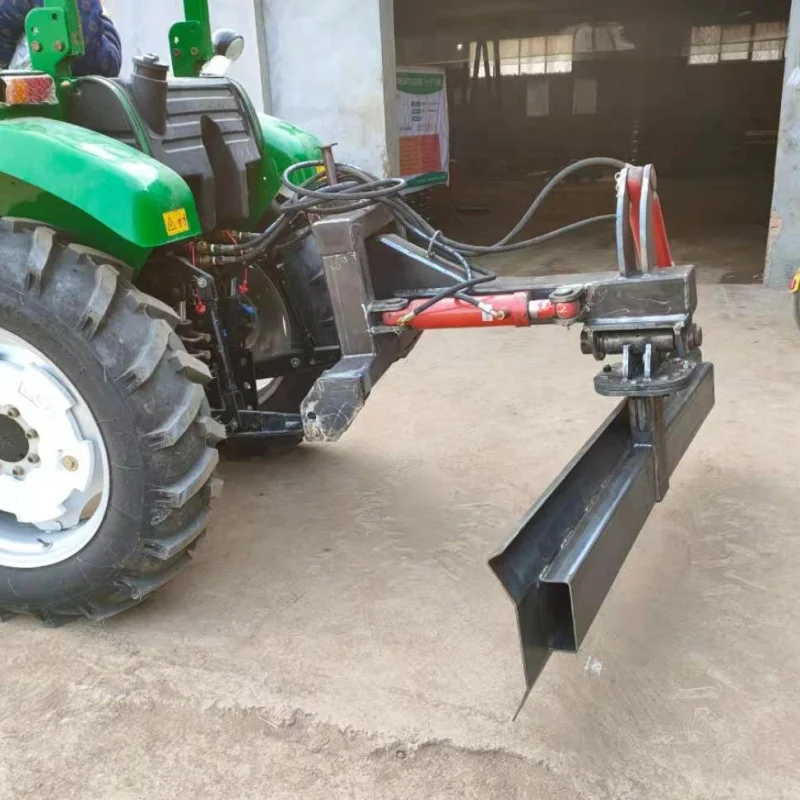 Land Scraper, Land Leveling Machine and Snow Scraper Installed on Agricultural Tractors