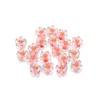 Cuentas de Flores Acrílicas Brillantes - Naranja