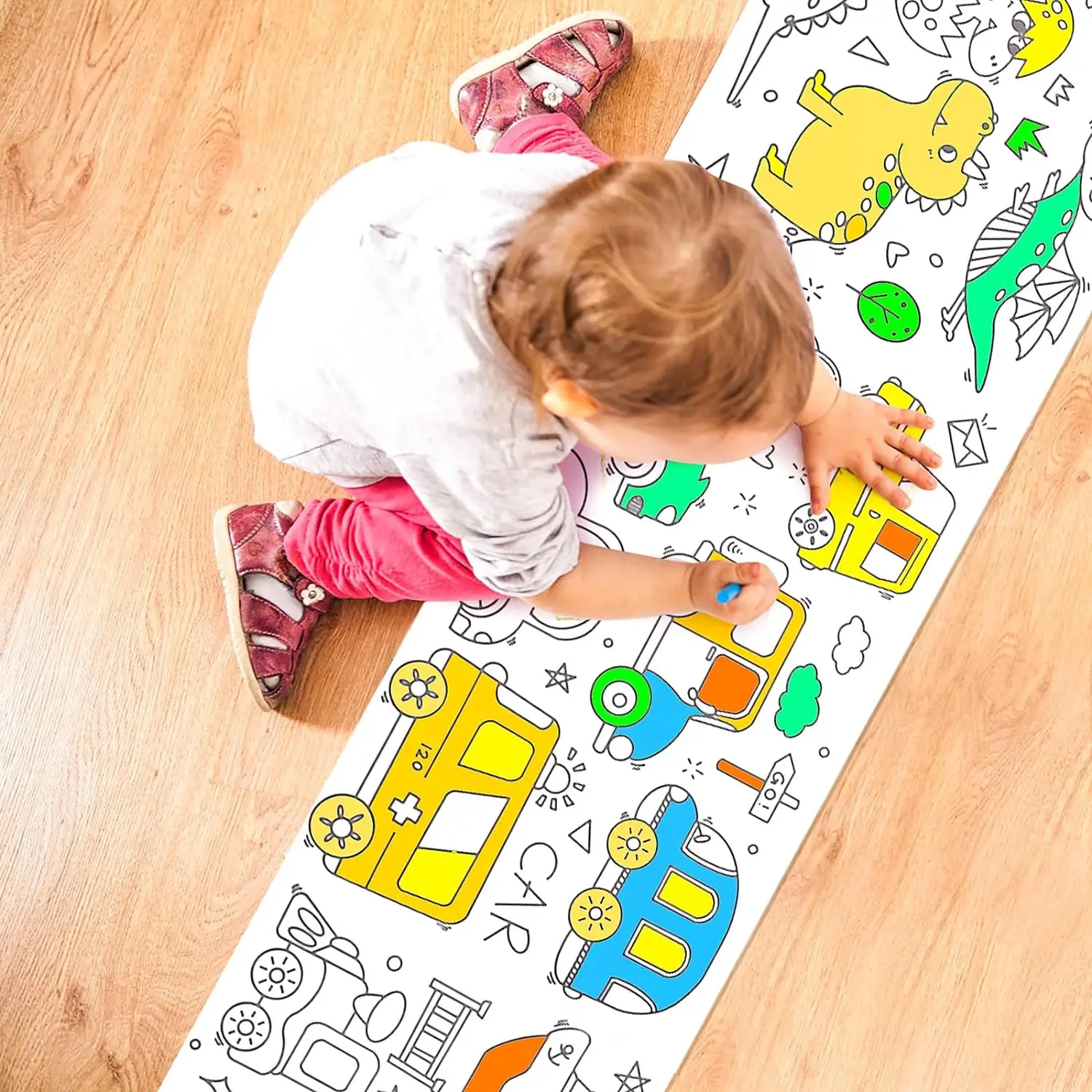 Kids Drawing Coloring Paper Roll - DIY Painting Fun