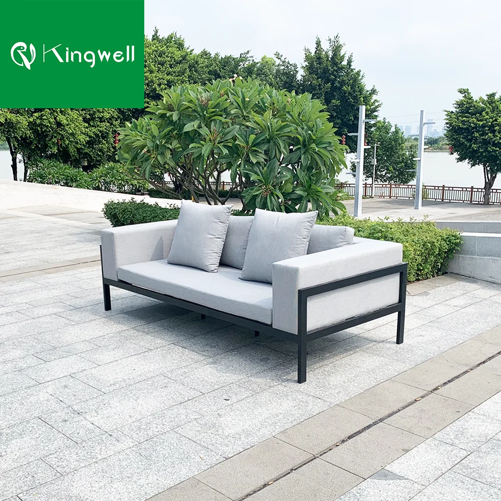 Factory Price Wholesale All Weather Aluminum Outdoor Patio Furniture Garden Lounger Sofa Set for Hotel
