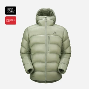 Outdoor 900 Fill Power Waterproof Casual Zipper Down Jacket for Men Winter Thick Goose Down Windproof Warm Coat