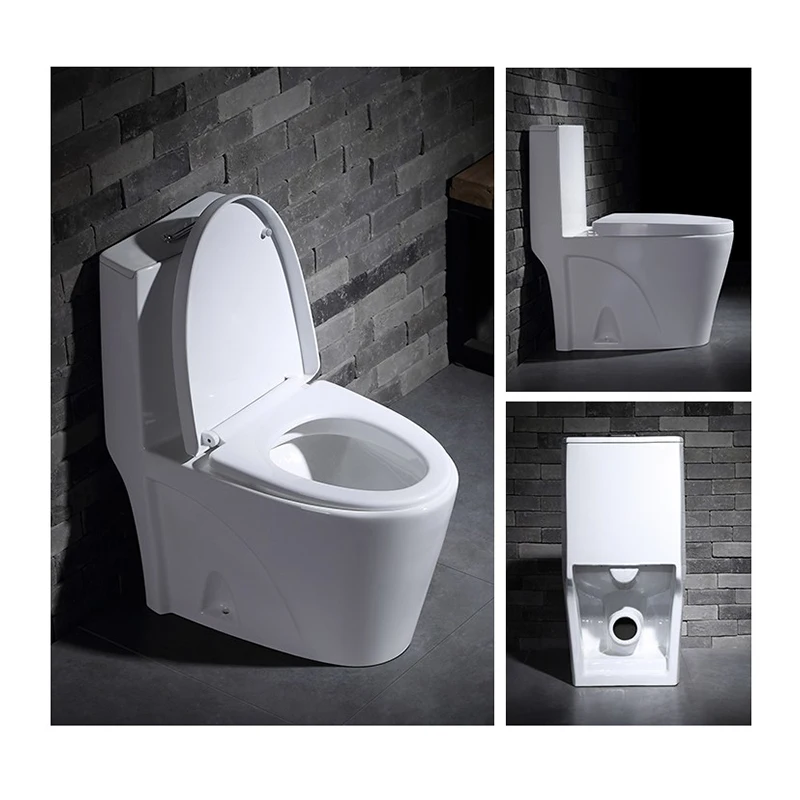 Inodoros Economics Modernos De Lujo Siphon Gravity Flush Glazed Ceramic Wc Cupc One Piece Toilet