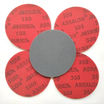 5 inch Mirka Abralon Hook and Loop Abrasive Sanding Sponge for Glass scratches Repairing