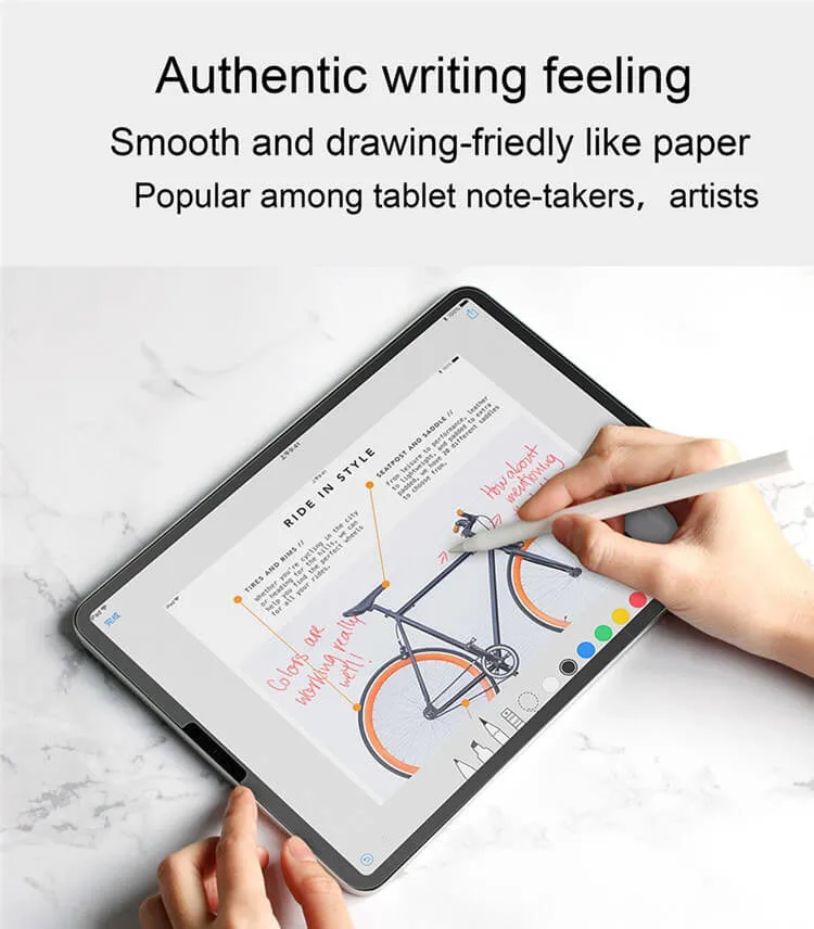 Factory Direct Sale Free Sample High Sensitive Anti Glare Texture Handwriting Film Paperlike Screen Protector for ipad All Model manufacture