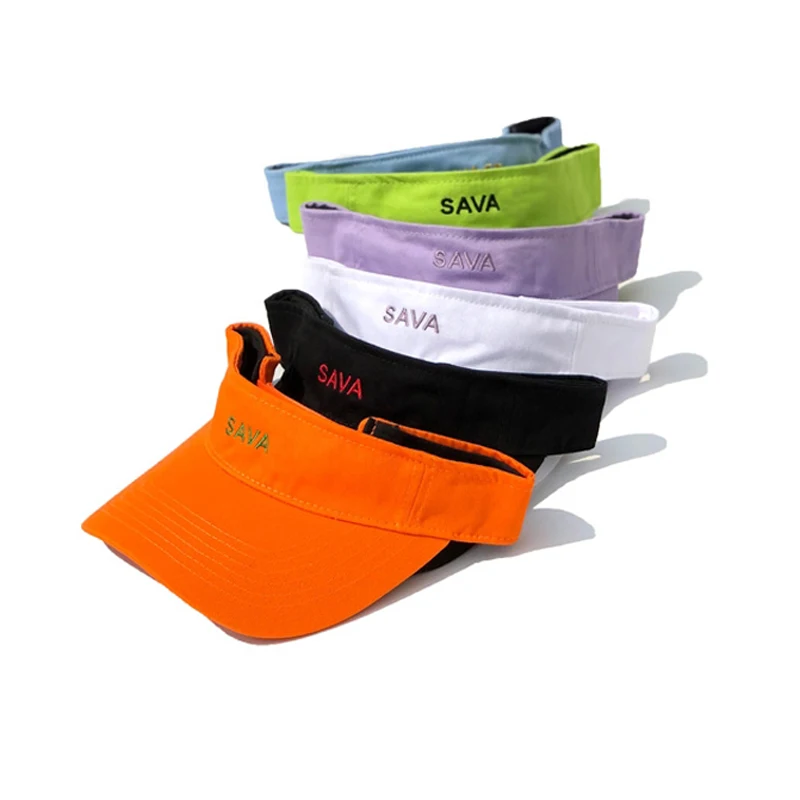 Sport Running Golf Sun Visors Cap Embroidery Elastic Band Visor Cap/hat Buy Elastic Visor Cap