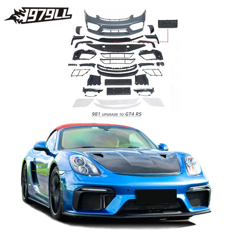 1979LL Car Bodykit 2013 2014 2015 981 Front Bumper Upgrade To GT4RS Spyder Body Kits For Porsche