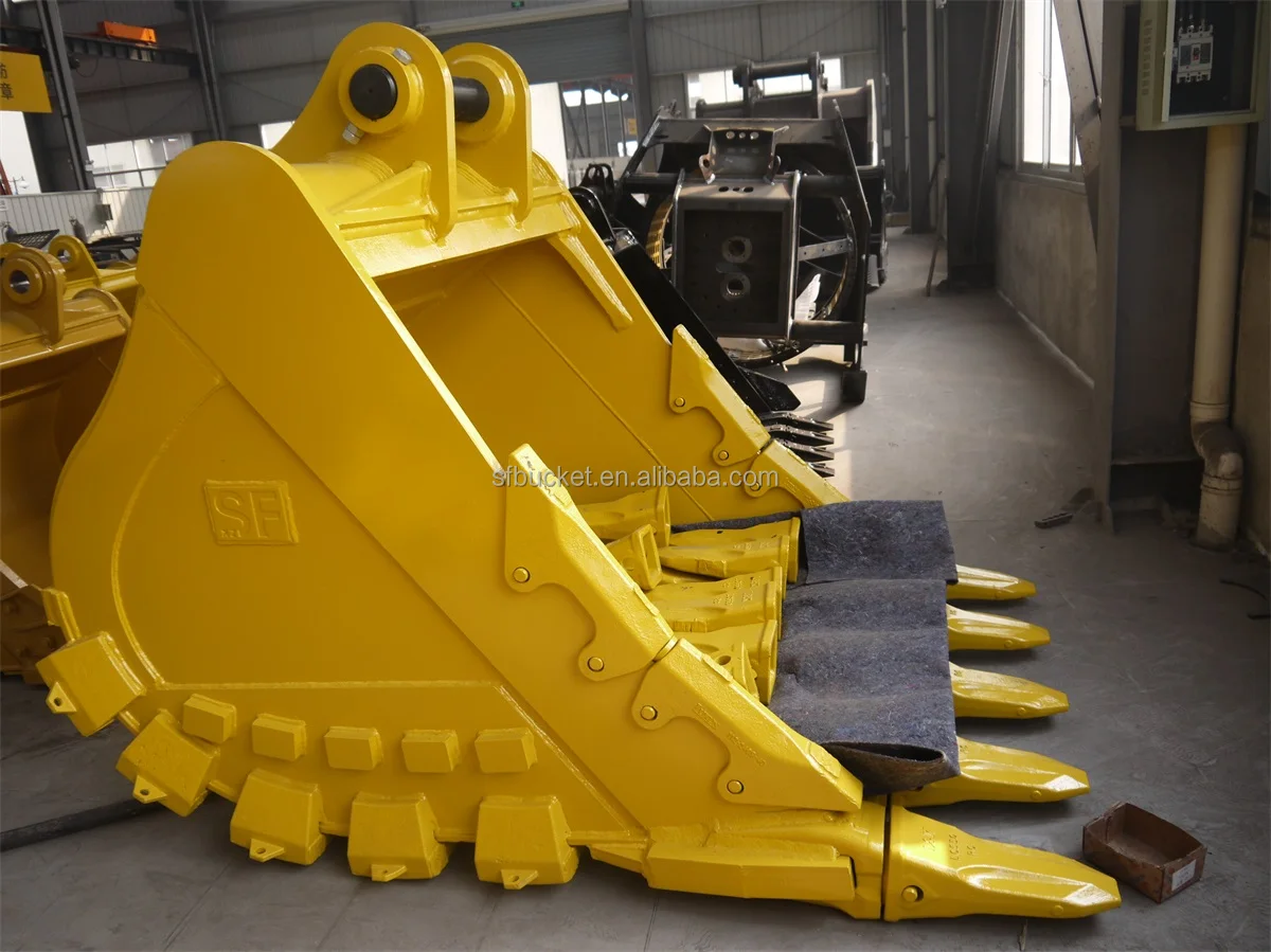 Hard Rock Bucket For Komatsu Pc400 Excavator Capacity 1.9cbm Reinforce