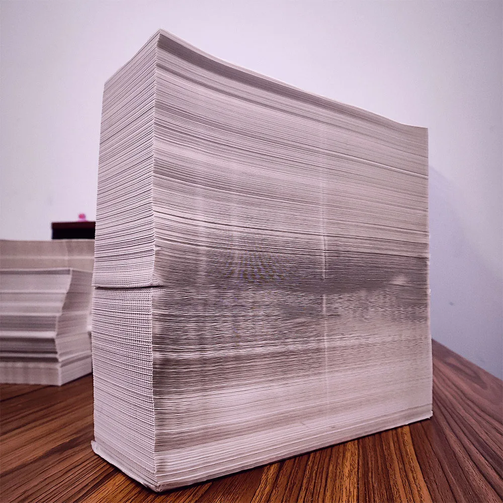 4x6 Thermal Labels Sticky Sticker Custom 4x6 5000 Fanfold Sticky Shipping Label for Thermal Printers 500 Labels Per Stack