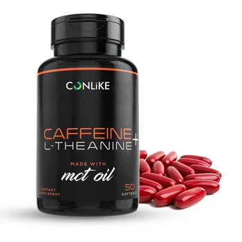 OEM L-Theanine Capsule Premium Energy Cleanse Focus and Clarity All Natural Smooth Slow Release Caffeine L-Theanine Capsules