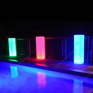 16-Color Modern LED Square Minimalist Floor Lamp Durable Plastic Remote Control for Bedroom Home Hotel Living Room Garden Use