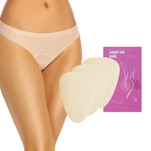 Women's Reusable Camel Toe Concealer Pads Non Adhesive Sponge Inserts for Seamless Underwear