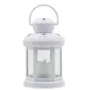 White Small Plastic LED Candle Lantern