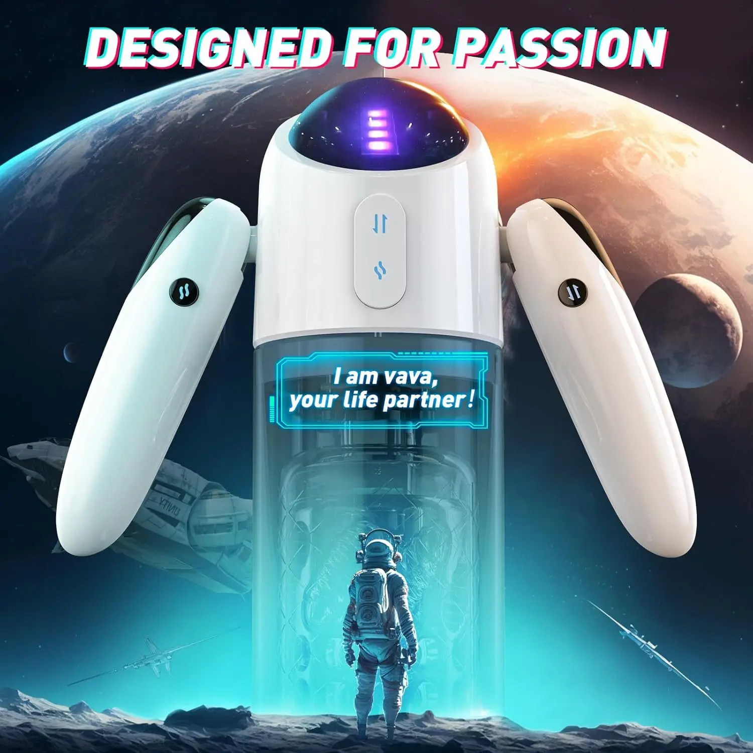 Electric Automatic Telescopic 7 Modes Rotation Masturbator Cup Handle Male 2 in 1 Masturbation Adult Sex Toys
