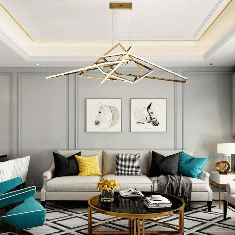 MEEROSEE Modern Chandelier Lighting Fixtures Modern Gold Chandelier MD87143