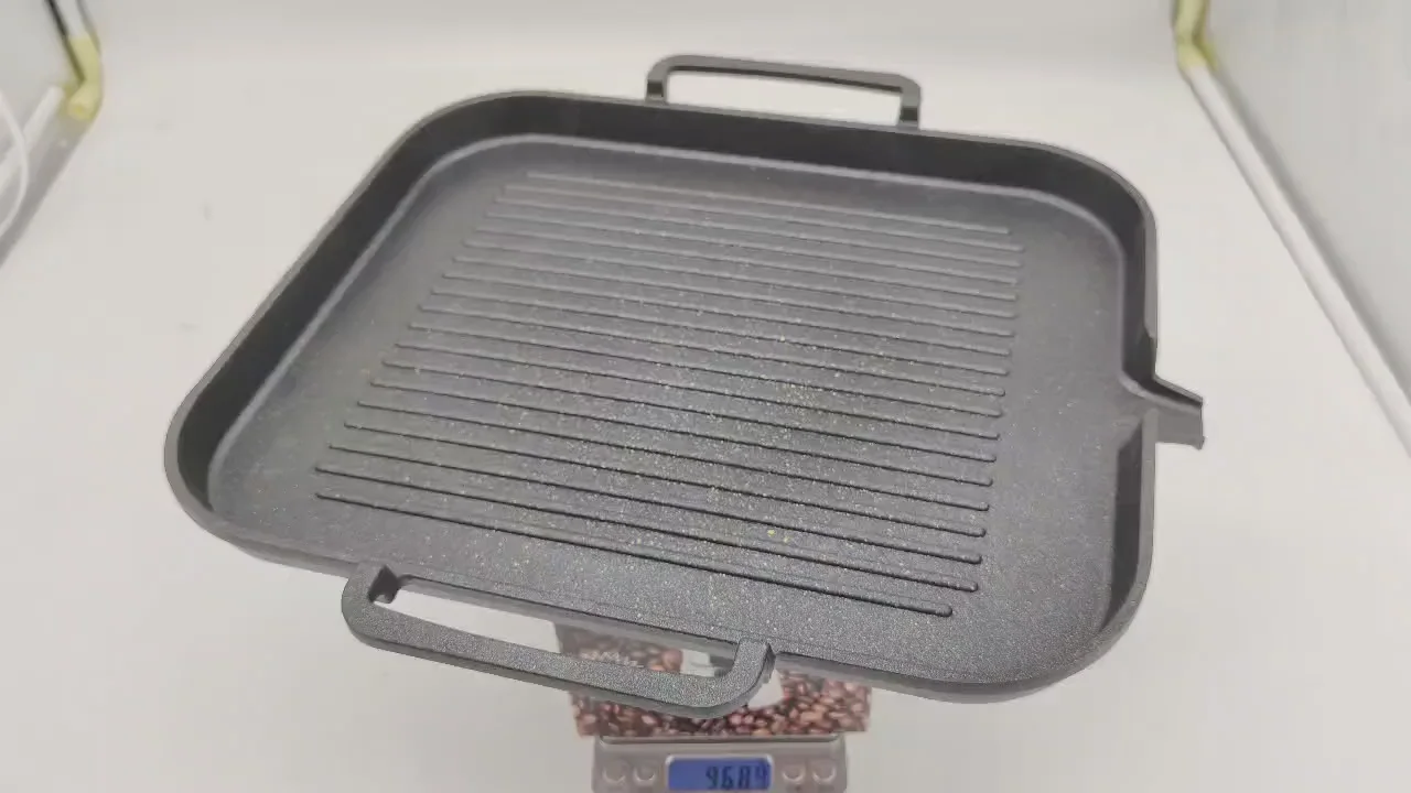 Korean Bbq Grill Plate Bbq Aluminium Pans Cast Aluminum Grill Pan For