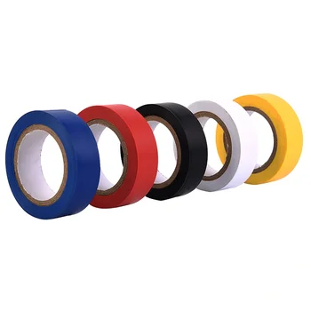 OEM package design high end Yellow-Green  pvc electrical eco friendly tape rubber base protection wire connection rewinding tape