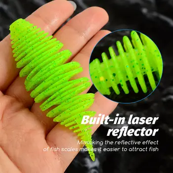 Cheery Hot Sale 8.2cm 6.5g Bellows Gill Soft Worm Fishing Lure Texas Rig Artificial Bass Pike Silicone Baits – Soft Lure – view 4