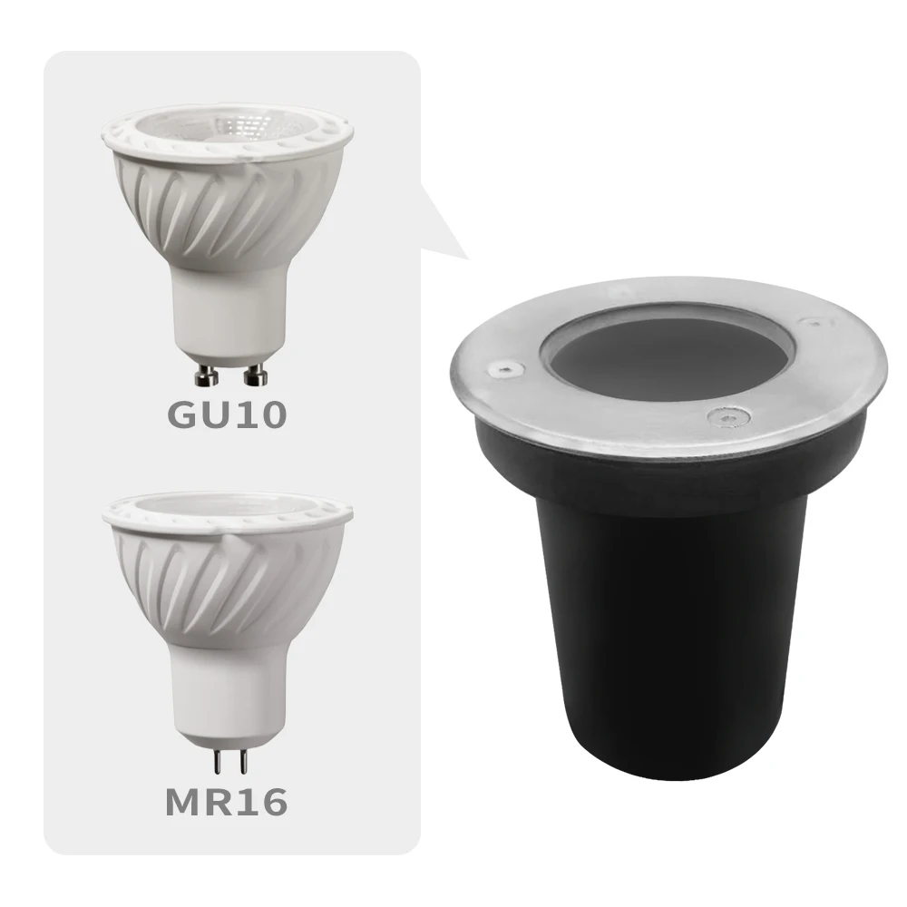 Led Inground Light Buried Light Gu10 Mr16 Waterproof Outdoor Recessed Spot Ground Underground