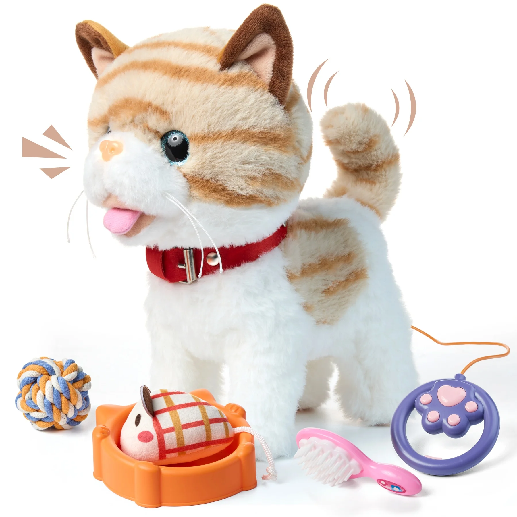 TUMAMA Jouet en peluche interactif en forme de poulet, jouet électronique interactif, chante, câlin et répète ce que vous dites, cadeau d'anniversaire et jouets pour garçons et filles