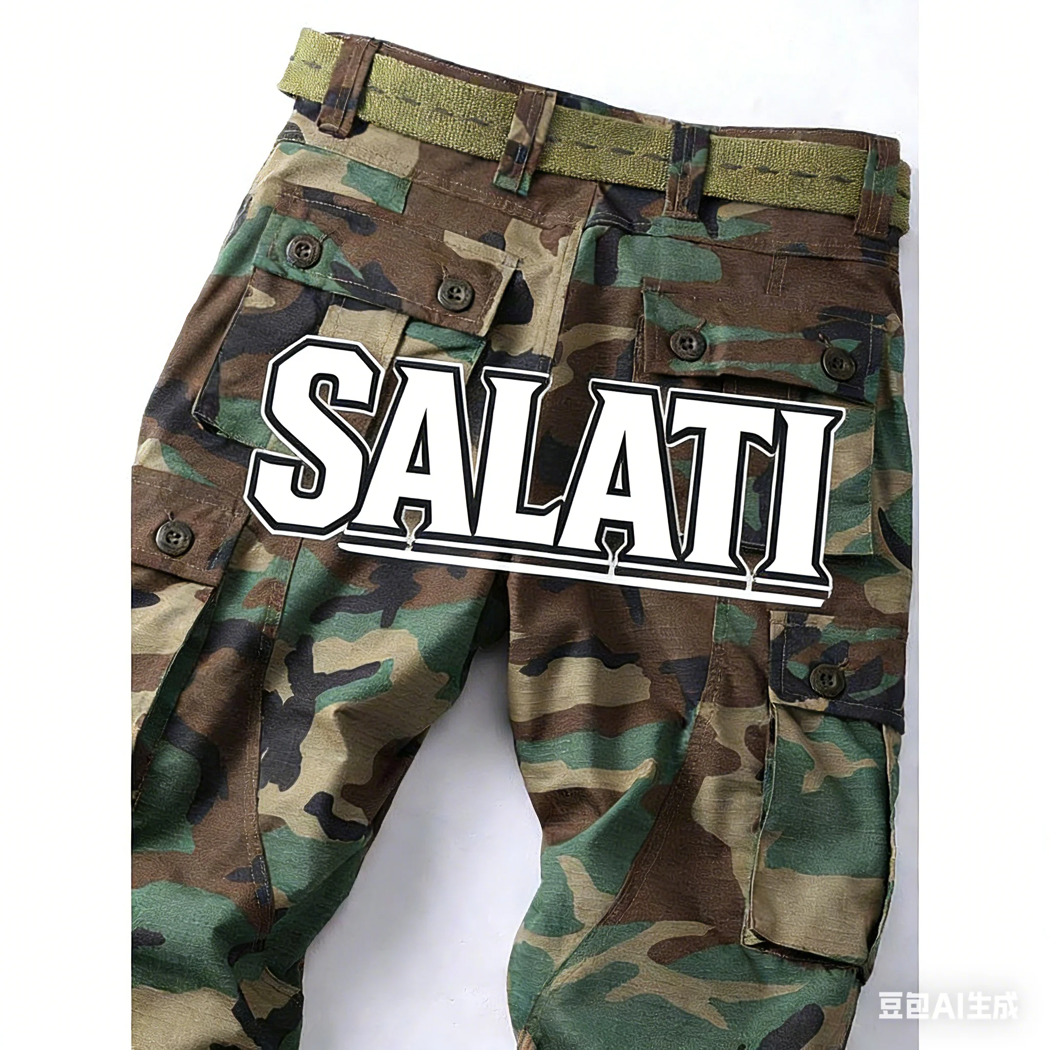 High Quality Designer Pant Cotton Cargo Trousers Men's Sweat Jogger High Waist With Stacked Pant gallery 3