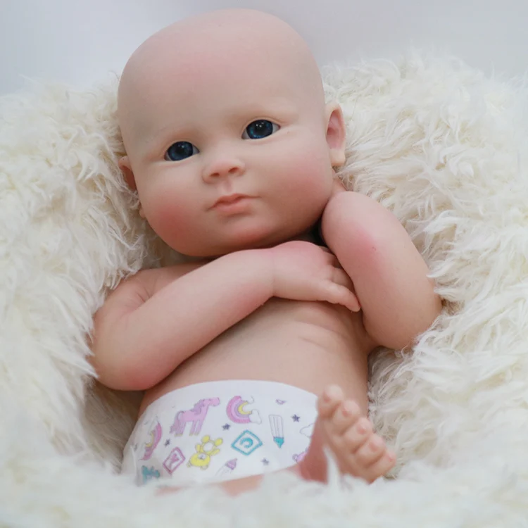 45cm Full Solid Platinum Silicone Reborn  Lifelike Painted Full Silicone  Doll - 45cm - Aliexpress