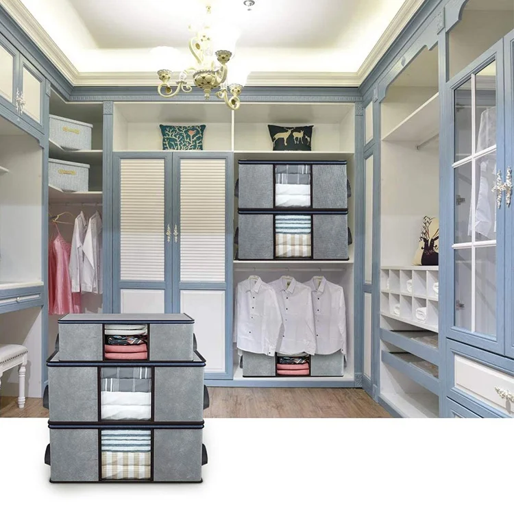 Одеяло для хранения одежды, Складная прочная тканевая многофункциональная сумка-Органайзер для шкафа