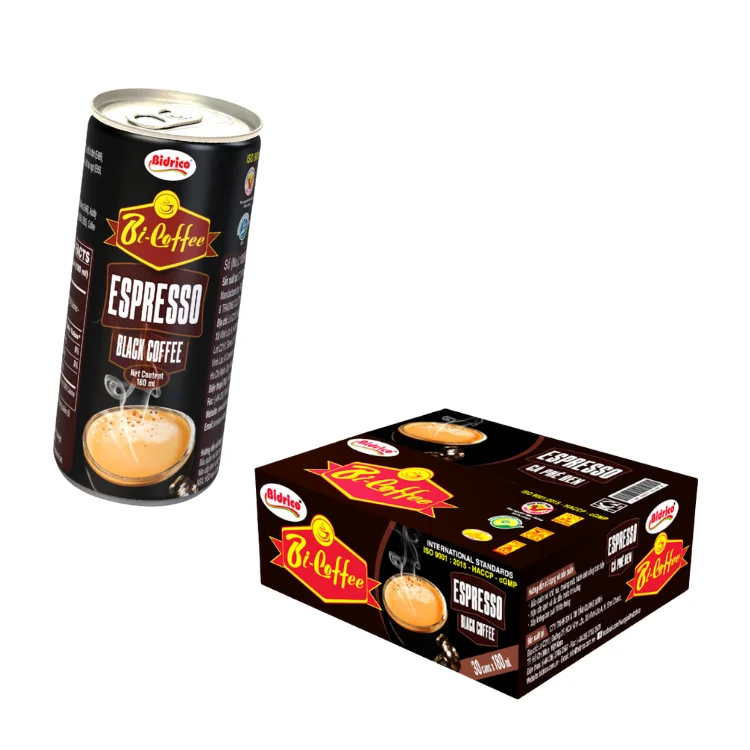 Сертифицированный ISO Halal HACCP эспрессо черный Bi-Coffee низкая цена в упаковке нейтральная упаковка напрямую от производителя из Вьетнама