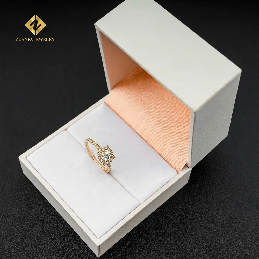 Anéis de diamante dourados e amarelos 14k, anel de noivado, mulheres, anel  de 0,5ct, joia de diamante natural| Alibaba.com, image size:1000x1000