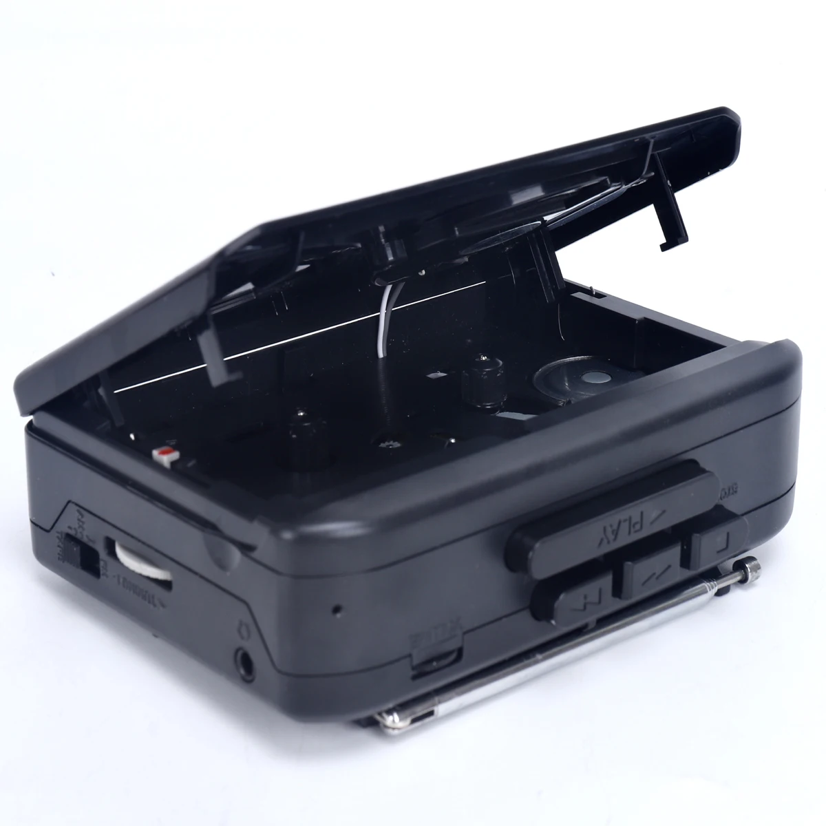 Factory Wholesale Transparent AM FM Radio Stereo Recorder Cassette Player Walkman with Built in Speaker