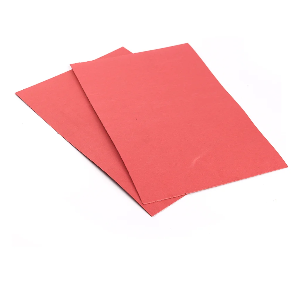 Red vulcanized fibre sheet